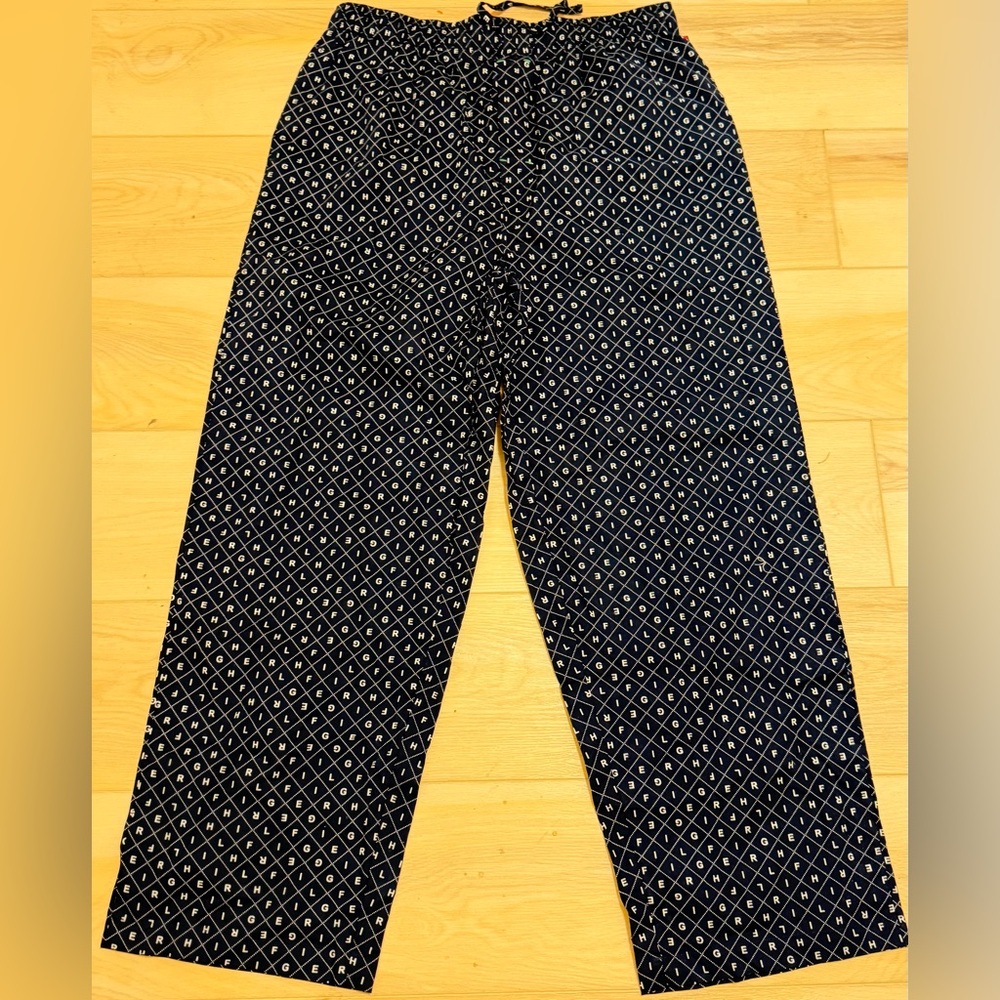 New!! Tommy Hilfiger Navy Patterned Lounge Pants, Men’s XL